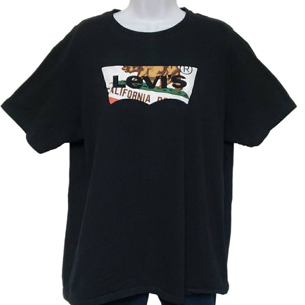 🌹Levi's Vintage California Bear Black Tee Shirt  sz XL